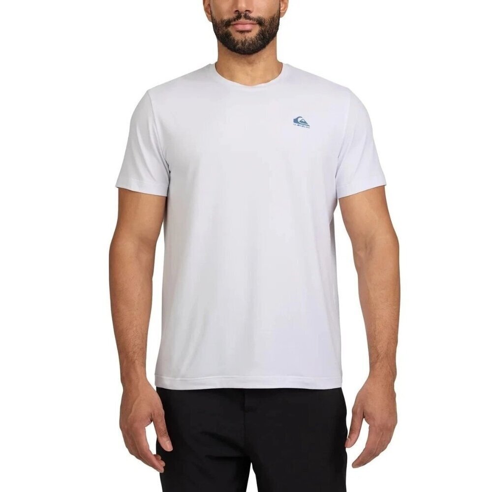 Quiksilver Men's M White T-Shirt Regular Fit Innovate The Future Logo n1013